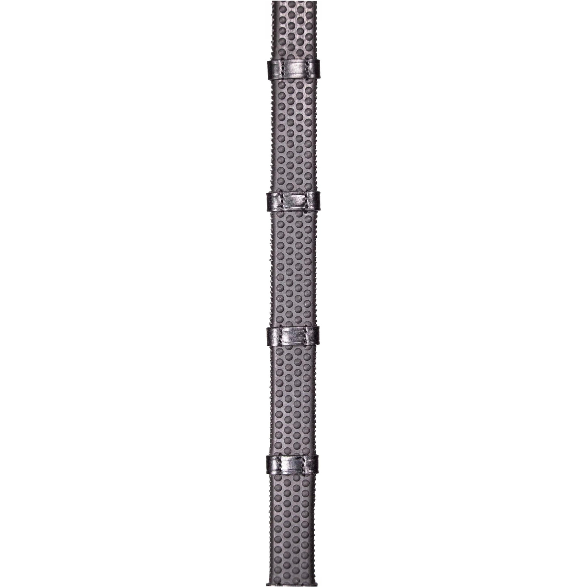 Henry James Bio Grip Hybrid Rubber Reins with Leather Stoppers RR3 - BLACK